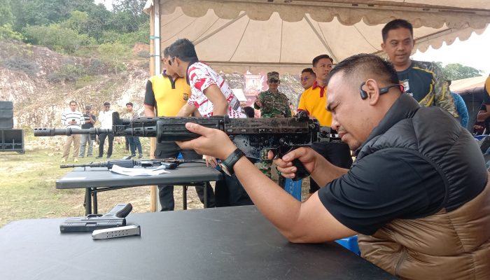 HUT Bhayangkara ke-78, Forkopimda, Kadin Hingga Wartawan Adu Skill Menembak