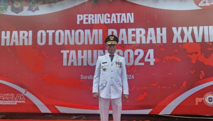 Pj Bupati Enrekang Hadiri HUT OTDA di Surabaya
