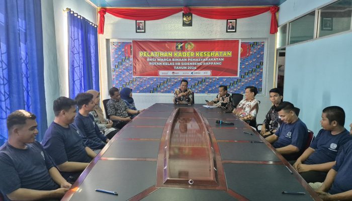 Rutan Kelas IIB Sidrap Gelar Pelatihan dan Penguatan Kader Kesehatan 
