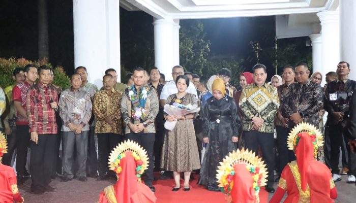 Meriah, Acara Pisah Sambut Kapolres Sidrap di Rumah Jabatan Bupati