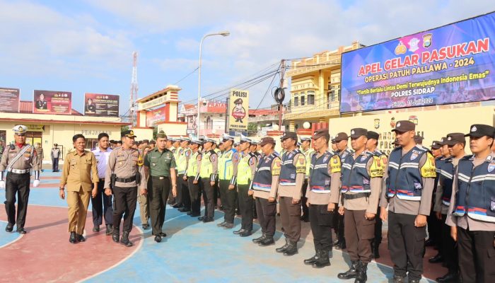 Tingkatkan Disiplin Lalu Lintas, Polres Sidrap Gelar Operasi Patuh 2024