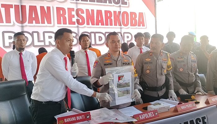 TPPU Incar Pelaku Narkoba, Kapolres Sidrap: Selain Pidana, Kita Juga Miskinkan