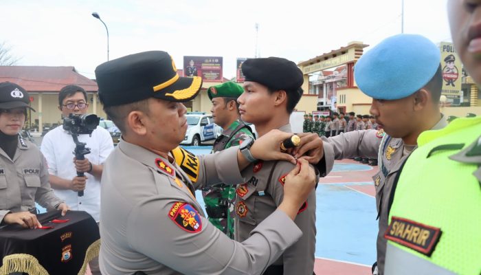 Apel Gelar Pasukan Ops Mantap Praja Pallawa 2024, Kapolres Sidrap Cek Kesiapan Randis