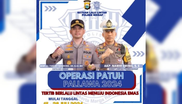 Berikut Sasaran OPS Patuh Pallawa Polres Sidrap