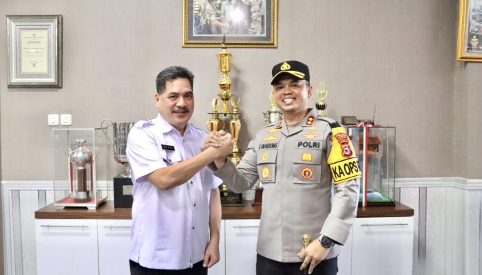 Komitmen Bersama untuk Sidrap Aman, Kapolres Silaturahmi dengan Pj. Bupati