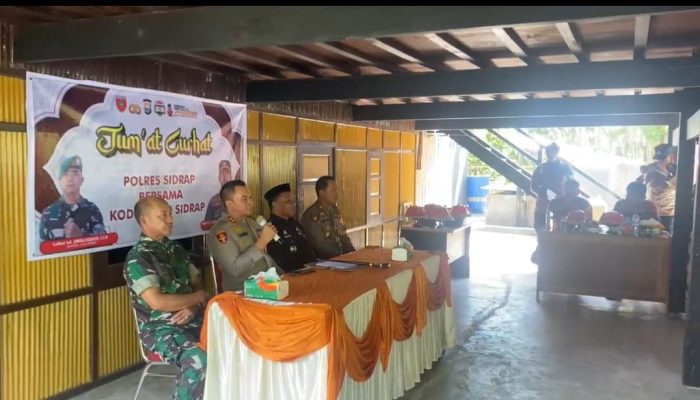 Jumat Curhat, Kapolres Sidrap Serukan Pilkada Aman dan Damai