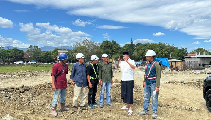 Pantau Progres, Bupati Barru Monitor Proyek Pembangunan Masjid Raya