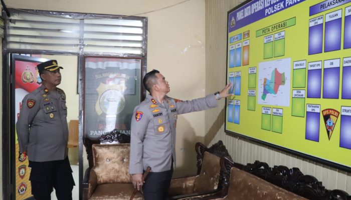Pastikan Kesiapan Polsek, Kapolres Sidrap Gelar Sidak Mendadak