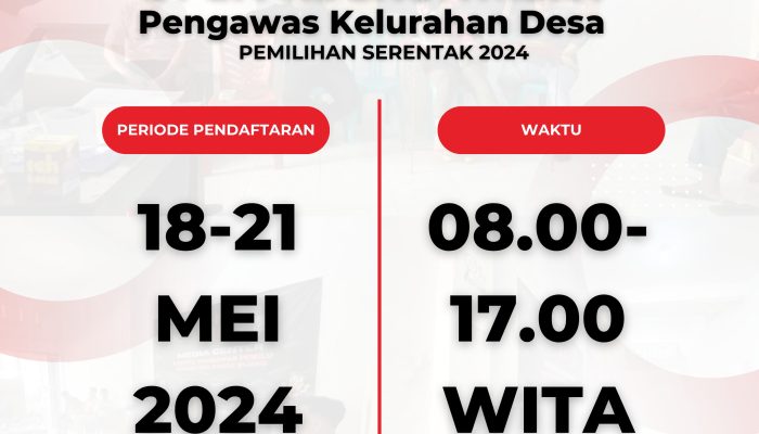 Yuk Daftar! Panwascam Panca Rijang Buka Pendaftaran Panwaslu Kelurahan Desa Pilkada 2024