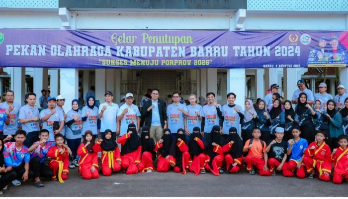 Bupati Barru Hadiri Penutupan Porkab Barru 2024