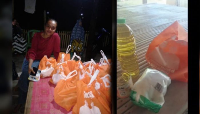 Viral! Dugaan Politik Uang Pilkada 2024, Pembagian Sembako Berlogo Paslon di Soppeng