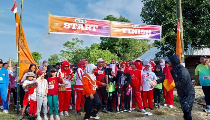 Meriah! Fun Run di Desa Botto yang di gelar Pemdes dan KKN Umpar