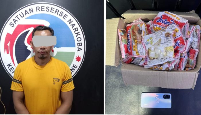 Satres Narkoba Polres Bone Bongkar Sabu Yang Disimpan Dalam Bungkusan Mie