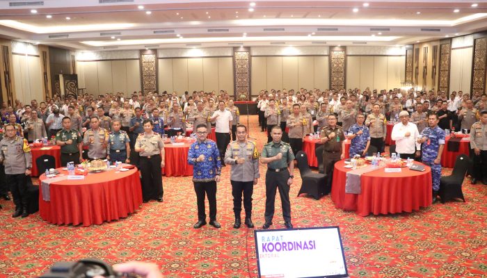 Kapolda Sulsel Buka Rakor Lintas Sektoral Ops Kepolisian Mandiri Kewilayahan Mantap Praja Pallawa