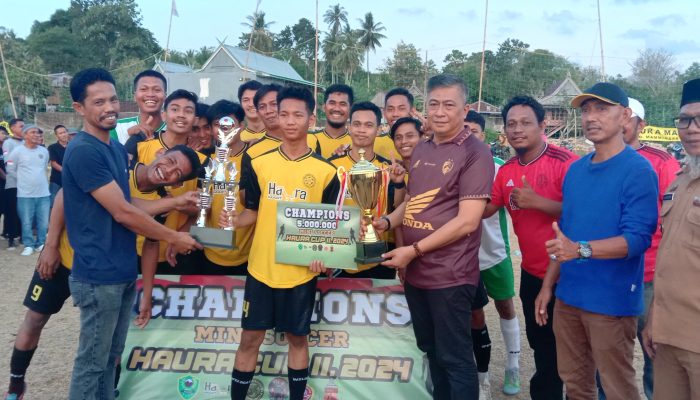 Sukses dan Meriah: Mini Soccer Haura Mart Cup II Ditutup, Andi Abustan Sampaikan Pesan Penting