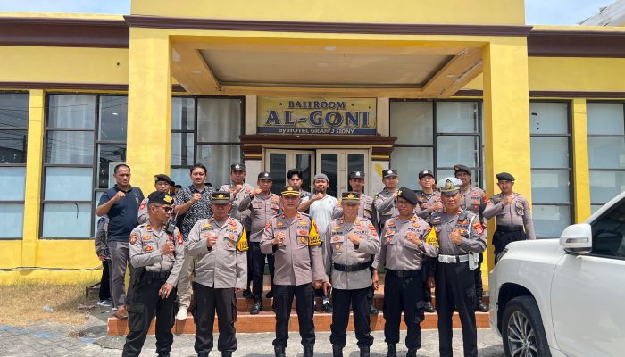 Polres Sidrap Sukses Amankan Rapat Pleno Penetapan DPT di Hotel Grand Sidny