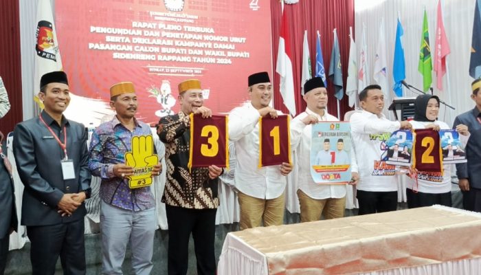 Di Acara Pencabutan Nomor Urut, Hanya HAMAS NA Paslon Sidrap Tampilkan Keberagaman!