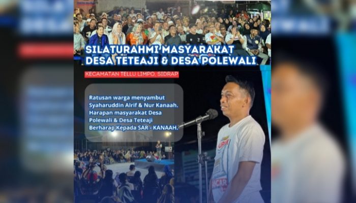Sambut Sar-Kanaah, Warga Teteaji dan Polewali: Pembawa Perubahan Sidrap