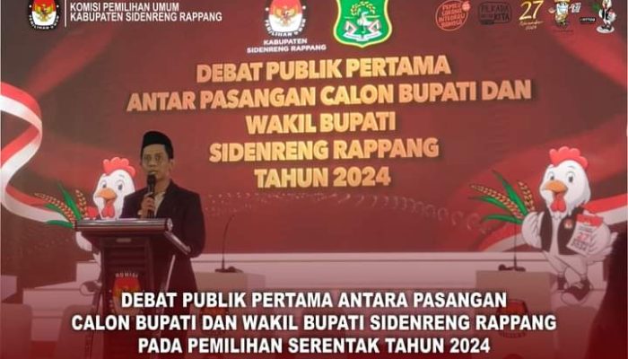 Berjalan Tertib dan Damai, Ketua KPUD Sidrap Apresiasi Debat Pertama Tiga Pasangan Calon Bupati-Wakil Bupati Sidrap