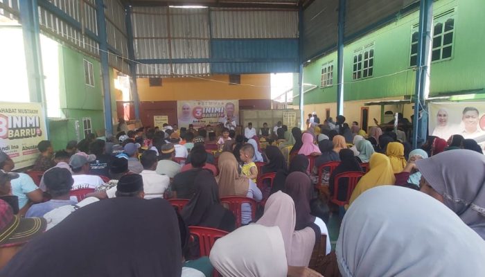 Tingkatkan Kesejahteraan Nelayan, Paslon 03 A. Ina Kartika Sari – Abustan Disambut Meriah Warga Pulau Pute Angin