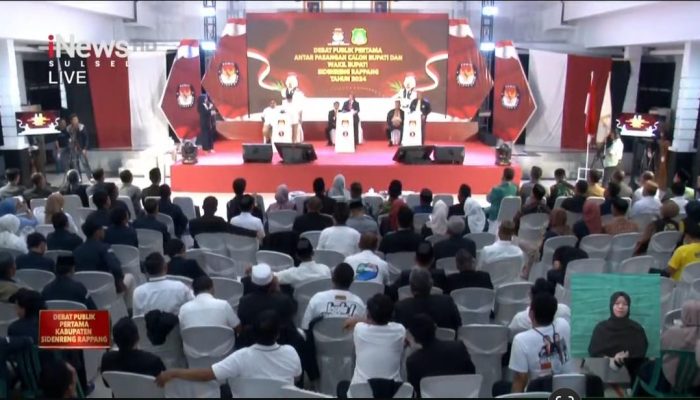 Debat Perdana Kandidat Cabup-Cawabup Sidrap 2024 Berlangsung Alot, Tiga Paslon Ungkap Visi Misi Ekonomi dan Kesejahteraan