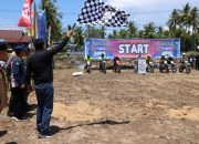 Kibaskan Bendera Star, Bupati Barru Buka Lomba Balap Motor Taxi Gabah To Pabbiring