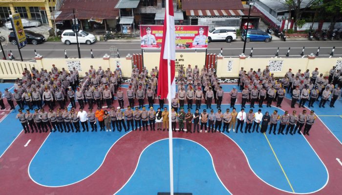 Polres Sidrap Mengerahkan 262 Personel Siap Jaga TPS Pilkada Sidrap 2024