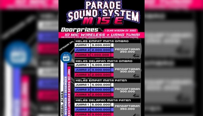 Parade Sound System Meriahkan Kecamatan Belawa