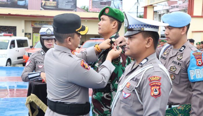 Kapolres Sidrap Sematkan Pita Merah, Operasi Lilin 2024 Resmi Berjalan