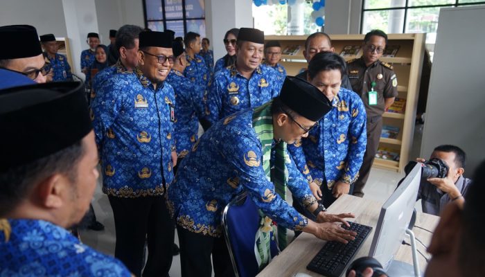 Pj Gubernur Sulsel Resmikan Gedung Perpustakaan Umum Sidrap