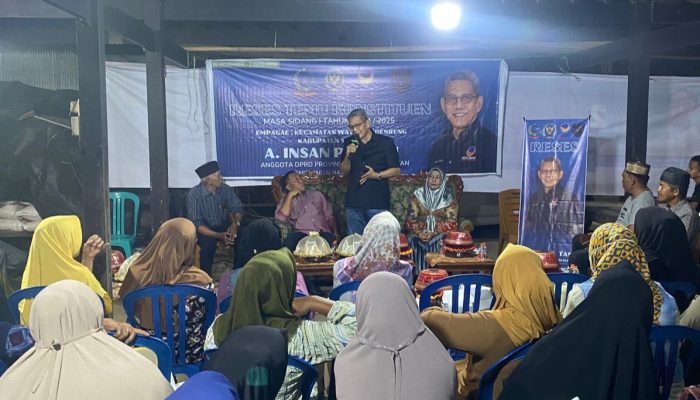 Reses Pertama Andi Insan P. Tanri di Empagae Sidrap