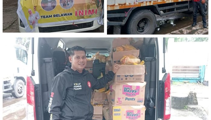 Peduli Korban Banjir, Andi Ina Kartika Sari Kerahkan Relawan Tangani Dampak Banjir di Barru