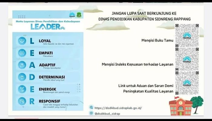 Disdikbud Sidrap Tingkatkan Mutu Pendidikan Berbasis Leader