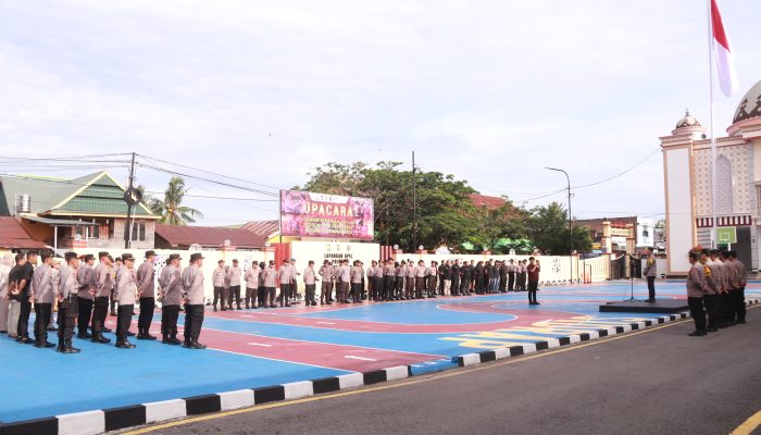 Momen Haru, Pejabat Lama Polres Sidrap Pamit kepada Rekan Kerja