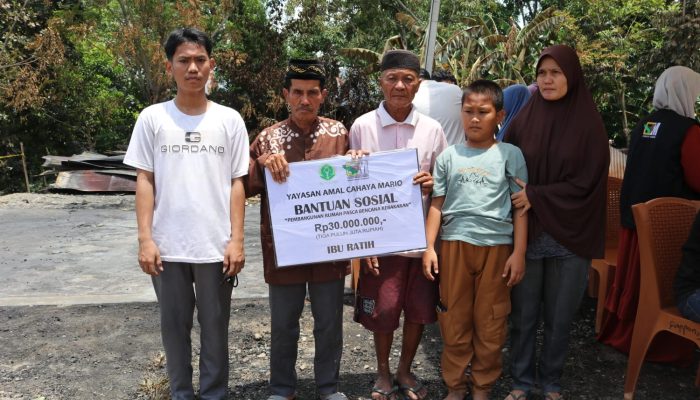 Kebakaran Hanguskan Rumah Warga di Sidrap, PT Cahaya Mario Bangun Kembali Hunian untuk Korban