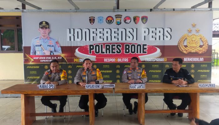 Ops Keselamatan 2025 Berakhir, Satlantas Polres Bone Sukses Tekan Angka Laka Lantas
