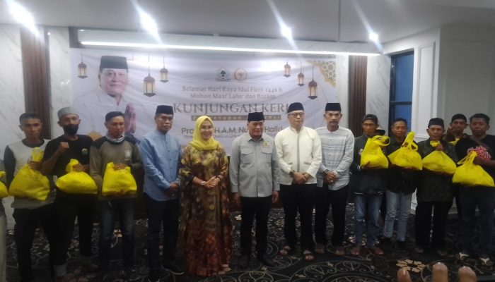 Pererat Silaturahmi, Bupati Barru dan Wakilnya Terima Kunker Anggota DPR RI Nurdin Halid