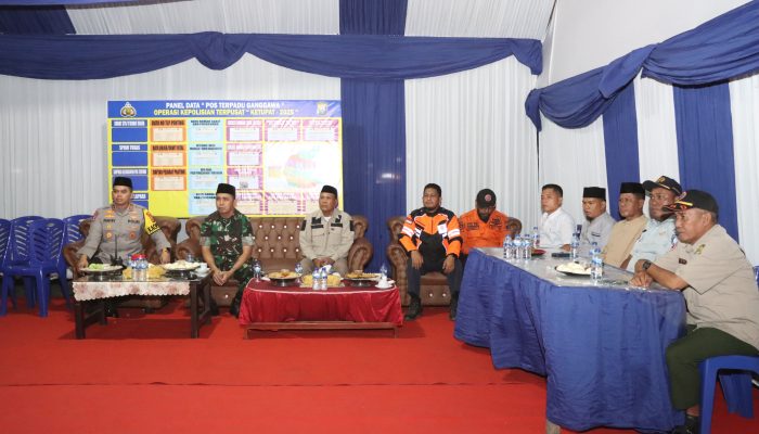 Kapolres Sidrap Ikuti Pemantauan Sitkamtibmas Malam Takbiran Bersama Kapolri