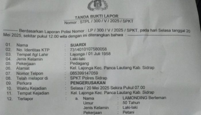Warga Lajongan Laporkan Tetangga ke Polisi Gegara Perkara Tanah
