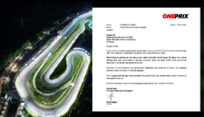 Balapan OnePrix 2025 Batal Digelar di Sidrap, Dialihkan ke Boyolali