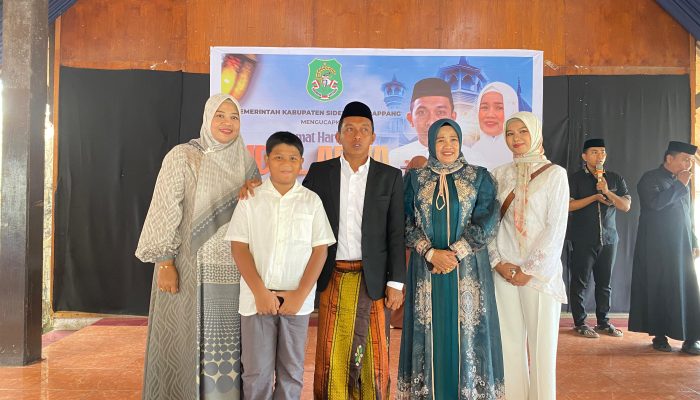 Suasana Hangat Warnai Halal Bihalal Iduladha di Rumah Jabatan Bupati Sidrap