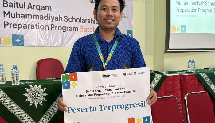 Muhammad Aksan Raih Predikat Terprogressif di Baitul Arqam MSPP Batch VII