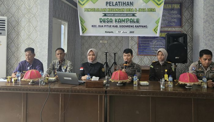 Pemdes Kampale Sidrap Gelar Pelatihan Keuangan dan Jaga Desa, Tingkatkan Kapasitas Aparat dan Masyarakat