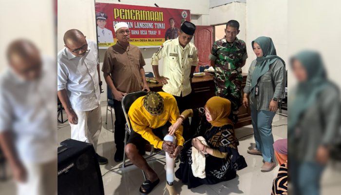 Warga Bila Riase Terima Bantuan Kaki Palsu dan BLT, Wujud Nyata Kepedulian Sosial