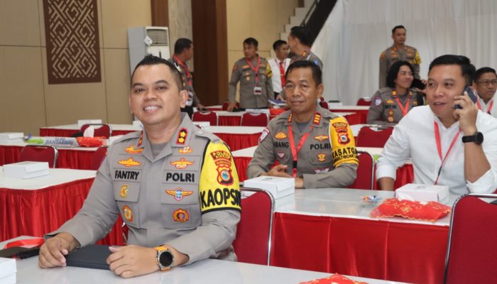 Komitmen Jaga Kamtibmas, Kapolres Sidrap Hadiri Gelar Operasional TW II Tingkat Polda Sulsel