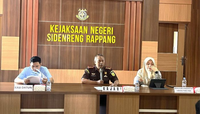 Kajari Sidrap Pimpin Rapat Sinergi JKN-KIS, Tegaskan Komitmen Penegakan Kepatuhan