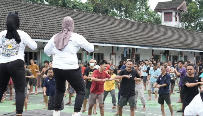 Senam Pagi Jadi Andalan Rutan Balikpapan Jaga Kebugaran dan Semangat Warga Binaan