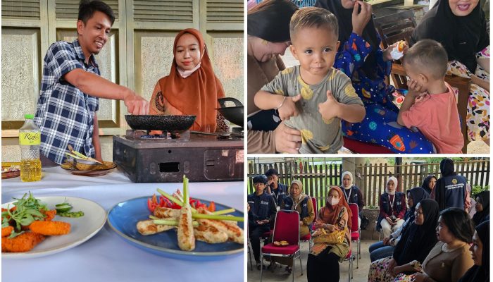 Peduli Gizi Anak, Mahasiswa KKN Desa Aka-Akae Adakan Demo Masak Sehat untuk Balita