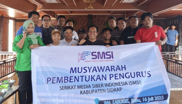 H Ady Siap Besarkan Serikat Media Siber Indonesia di Sidrap