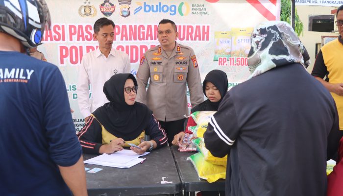 Pasar Murah Polres Sidrap, Nafas Lega bagi Emak-Emak Pejuang Dapur